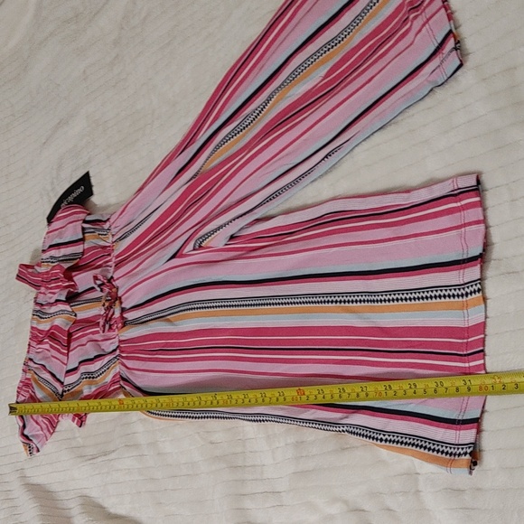 Beautiful Style picapino little girl stripes jumpsuit size 5 NWOT. - Picture 3 of 6